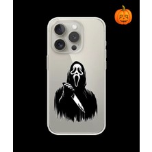 Dali Design iPhone 13 Pro Uyumlu Şeffaf Kılıf Horror 3 Tasarımlı