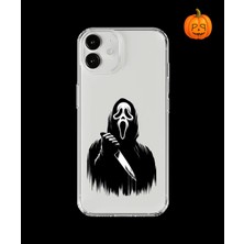 Dali Design iPhone 12 Uyumlu Şeffaf Kılıf Horror 3 Tasarımlı