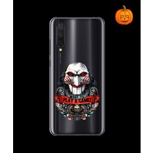 Dali Design Xiaomi Mi 9 Lite Uyumlu Şeffaf Kılıf Horror 7 Tasarımlı