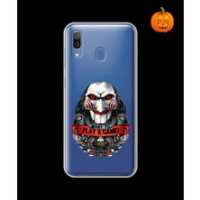 Dali Design Samsung Galaxy A20 Uyumlu Şeffaf Kılıf Horror 7 Tasarımlı