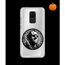 Dali Design Xiaomi Redmi Note 9s Uyumlu Şeffaf Kılıf Horror 5 Tasarımlı