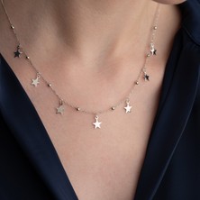 Vaoov 925 Ayar Gümüş Sallantılı Yıldız Kolye