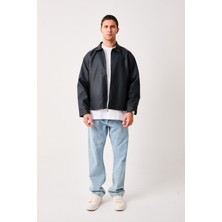 X-2011 Astarlı Fermuarlı Deri Mont