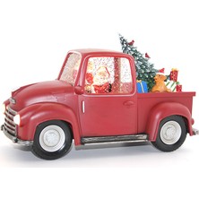 Araba Tasarımlı Işıklı Müzikli Noel Baba Kar Küresi