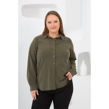 Büyük Beden Gömlek Haki