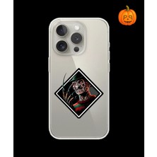 Dali Design iPhone 12 Pro Uyumlu Şeffaf Kılıf Horror 2 Tasarımlı