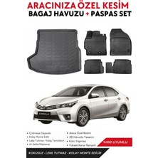 Toyota Corolla 2013-2014-2015-2016-2017-2018 Model Bagaj Havuzu+Paspas Full Takım+Hediyeli