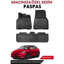 Tesla Model Y 2020-2021-2022-2023-2024 Model Araca Özel Havuzlu Paspas Takım