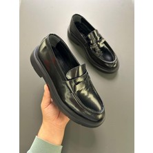 LFR-F083-2 Acma Merdane Ayakkabı Siyah