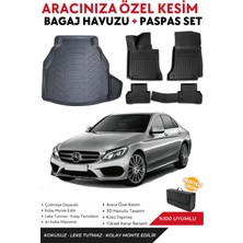 Mercedes C Seri W205 Plastik Takımli 2015 Model Bagaj Havuzu+Paspas Full Takım+Hediyeli