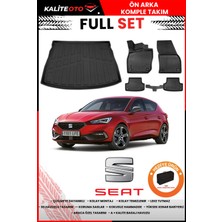 Seat Leon E-Hybrid 2024 Model Bagaj Havuzu+Paspas Takımı Full Set+Hediyeli