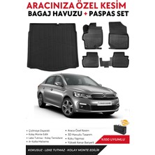 Citroen C-Elysee 2021 Model Bagaj Havuzu+Paspas Full Takım+Hediyeli