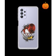 Dali Design Samsung Galaxy A32 Uyumlu Şeffaf Kılıf Horror 1 Tasarımlı
