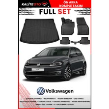 Volkswagen Golf 7 2017 Model Alt Bagaj Havuzu+Paspas Takımı Full Set