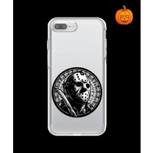 Dali Design iPhone 8 Plus Uyumlu Şeffaf Kılıf Horror 5 Tasarımlı