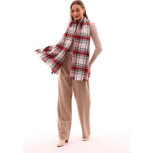 Kadın Yumuşak Dokulu  Ekose Atkı