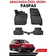 Volkswagen Golf 8 Otomatik 2025 Model Araca Özel Havuzlu Paspas Takım