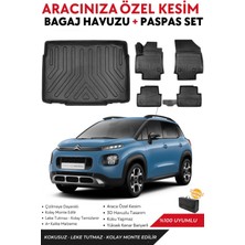 Citroen C3 Aircross 2022 Model Alt Bagaj Havuzu+Paspas Full Takım+Hediyeli