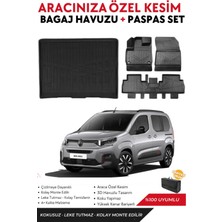 Citroen Berlingo 2022 Model Bagaj Havuzu+Paspas Full Takım+Hediyeli