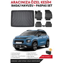 Citroen C3 Aircross 2016-2017-2018-2019-2020 Model Üst Bagaj Havuzu+Paspas Full Takım+Hediyeli