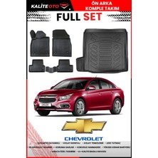 Chevrolet Cruze Sedan Tek Kulak 2014-2015-2016 Model Bagaj Havuzu+Paspas Takımı Full Set