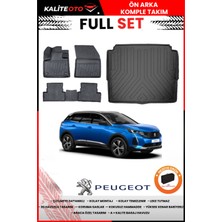 Peugeot 3008 2019 Model Alt Bagaj Havuzu+Paspas Takımı Full Set+Hediyeli
