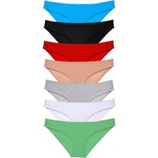 7 Adet Süper Eko Set Likralı Kadın Slip Külot Set 2