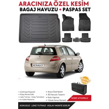 Renault Megane 2 Hatcback 2006-2007-2008-2009 Model Bagaj Havuzu+Paspas Full Takım+Hediyeli