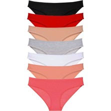 7 Adet Süper Eko Set Likralı Kadın Slip Külot Set 2