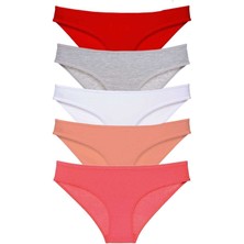 5 Adet Süper Eko Set Likralı Kadın Slip Külot 519