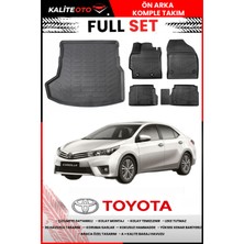 Toyota Corolla 2013-2014-2015-2016-2017-2018 Model Bagaj Havuzu+Paspas Takımı Full Set