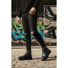 Big King Hakiki Deri Erkek Yarım Bot