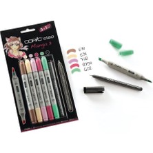 Copic Ciao Marker Çizim Kalemi Seti 5+1 Set Manga 3