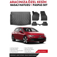 Volkswagen Golf 8 2023 Model Alt Bagaj Havuzu+Paspas Full Takım+Hediyeli