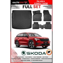 Skoda Kodiaq 2024 Model Alt Bagaj Havuzu+Paspas Takımı Full Set+Hediyeli