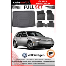 Volkswagen Golf 4 1997-1998-1999-2000-2001-2002 Model Bagaj Havuzu+Paspas Takımı Full Set+Hediyeli