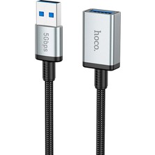 Hoco. US10 50CM 5 Gbps Hız Tak Çalıştır USB 3.0 To USB 3.0 Uzatma Kablosu - Siyah