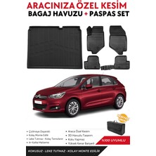 Citroen C4 2010-2011-2012-2013-2014 Model Bagaj Havuzu+Paspas Full Takım+Hediyeli