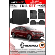 Renault Megane 4 Sedan 2023 Model Çift Kulaklı Bagaj Havuzu+Paspas Takımı Full Set+Hediyeli
