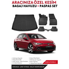 Volkswagen Golf 8 2022 Model Üst Bagaj Havuzu+Paspas Full Takım+Hediyeli