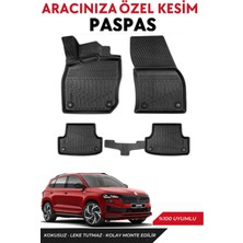 Skoda Karoq 2018-2019-2020-2021-2022-2023-2024-2025 Model Araca Özel Havuzlu Paspas Takım