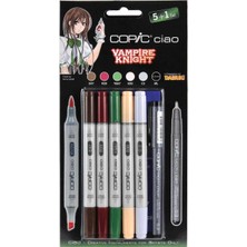 Copic Ciao Çok Renkli 5+1 Set - Vampire Knight Ergonomik ve Yeniden Doldurulabilir Kalemler