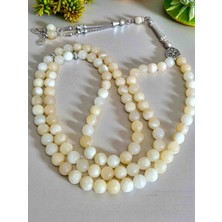 Kalsit Namaz Tesbihi Doğal Taş Tesbih 99 Luk Tesbih Zikir Tesbihi