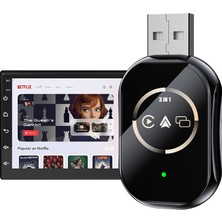 Q1 3in1 Kablosuz Carplay Adaptörü | Ekran Yansıtma Telefon Kontrolü | Sadece Apple Ios iPhone Için