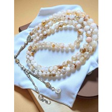 Sitrin Doğal Taş Tesbih 99 Luk Tesbih Zikir Tesbihi Namaz Tesbihi Sitrin Doğal Taş Tesbihi