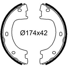 Valeo 564258 - Fren Balatası Arka Park Frenı Mercedes Sprınter B906 . Vw Crafter 30-35-50 Cıft Teker