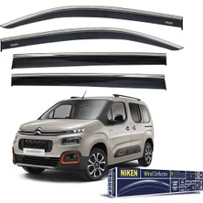 Citroen Berlingo Krom Çıtalı Cam Rüzgarlığı 2018-2020 (4 Lü)