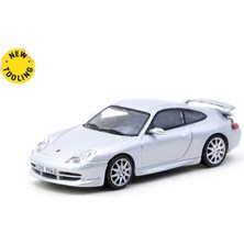 Tarmac Works x Ixo Models 1/64 Porsche 911 Gt3 (Type 996) Silver