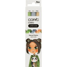 Copic Ciao 3'lü Layer & Mix Set - Natural Palette