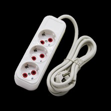 3lü 3mt Uzatma Kablo Grup Priz (4887)